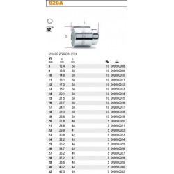 Komplet Nasadek profil Torx® wewnętrzny 1/4" 9szt. 900FTX/SB9